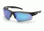 Pyramex Ionix Black Frame Ice Blue Mirror, Box SB8165D