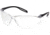 Pyramex Neshoba Safety Glasses w/Clear Anti-Fog Lens, Black, S9710ST