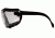 Pyramex V2G Safety Glasses - Clear Anti-Fog Lens, Black Frame GB1810ST