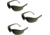 Pyramex Venture II Safety Glasses - 5.0 IR Filter Lens, Black Frame, Pack of 3