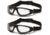 Pyramex XSG Safety Glasses - Clear Anti-Fog Lens, Black Frame, Pack of 2