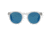 Ralph Lauren RL8146P Sunglasses 500256-49 - Sandblast Crystal Frame, Azure Mirror Blue Lenses