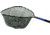 Ranger Landing Net Rubber Netting Tangless 45-65in Handle 22x20 Pear Hoop Sz, 3600