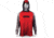 Rapala Performance Hood with Neck Gaiter, Red Grey Black, Large, RPHNG20L