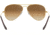 Ray-Ban Aviator Large Metal RB3025 Sunglasses, Arista Crystal Brown Gradient, RB3025 001/51-5514
