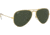 Ray-Ban Aviator Large Metal RB3025 Sunglasses, Arista Frame, Crystal Green 55 mm Lenses, W3234-5514