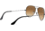Ray-Ban Aviator Large Metal RB3025 Sunglasses, Gunmetal Crystal Brown Gradient, RB3025 004/51-5514
