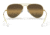 Ray-Ban Aviator Large Metal RB3025 Sunglasses, Legend Gold Frame, Silver/Brown Chromance Lens, Polarized, 55, RB3025-9196G5-55