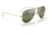 Ray-Ban Aviator Large Metal RB3025 Sunglasses, Legend Gold Frame, Silver/Green Chromance Lens, Polarized, 55, RB3025-9196G4-55