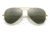 Ray-Ban Aviator Large Metal RB3025 Sunglasses, Legend Gold Frame, Silver/Green Chromance Lens, Polarized, 55, RB3025-9196G4-55