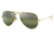Ray-Ban Aviator Large Metal RB3025 Sunglasses, Legend Gold Frame, Silver/Green Chromance Lens, Polarized, 55, RB3025-9196G4-55
