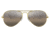 Ray-Ban Aviator Large Metal RB3025 Sunglasses, Legend Gold Frame, Silver/Grey Chromance Lens, Polarized, 55, RB3025-9196G3-55