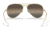Ray-Ban Aviator Large Metal RB3025 Sunglasses, Legend Gold Frame, Silver/Grey Chromance Lens, Polarized, 55, RB3025-9196G3-55