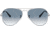 Ray-Ban Aviator Large Metal RB3025 Sunglasses, Silver Crystal Gradient Light Blue, RB3025 003/3F-5514