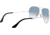 Ray-Ban Aviator Large Metal RB3025 Sunglasses, Silver Crystal Gradient Light Blue, RB3025 003/3F-5514