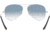 Ray-Ban Aviator Large Metal RB3025 Sunglasses, Silver Crystal Gradient Light Blue, RB3025 003/3F-5514