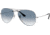 Ray-Ban Aviator Large Metal RB3025 Sunglasses, Silver Crystal Gradient Light Blue, RB3025 003/3F-5514