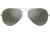 Ray-Ban Aviator Large Metal RB3025 Sunglasses, Silver Frame, Crystal Gray Mirror 55 mm Lenses, W3275-5514