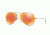 Ray-Ban Aviator Large Metal Sunglasses RB3025 112/4D-55 - Matte Gold Frame, Brown Mirror Red Polar Lenses