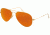 Ray-Ban Aviator Large Metal Sunglasses RB3025 112/69-5514 - Matte Gold Frame, Crystal Brown/Orange Mirror Lenses