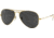 Ray-Ban Aviator Large Metal RB3025 Sunglasses, Legend Gold, Black, 55, RB3025-919648-55