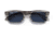 Ray-Ban Burbank JR RJ9083S Sunglasses, Dark Blue Lenses, Striped Gray, 43, RJ9083S-707480-43