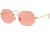 Ray-Ban Octagon RB1972 Sunglasses, Arista, Photo Pink Mirror Grey, 54, RB1972-001-3E-54