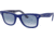Ray-Ban Original Wayfarer RB2140F Sunglasses, Blue On Vichy Blue/White, 54, RB2140F-13193F-54