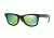 Ray-Ban Original Wayfarer Sunglasses RB2140 117519-54 - Black Frame, Grey Mirror Green Lenses