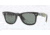 Ray-Ban Original Wayfarer Sunglasses RB2140 6065-50 - Matte Black Frame, Green Lenses
