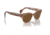 Ray-Ban RB0880S Sunglasses, Transparent Brown Frame, Brown Polarized Lens, 49, RB0880S-664057-49
