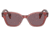 Ray-Ban RB0880S Sunglasses, Transparent Pink Frame, Dark Violet Polarized Lens, 49, RB0880S-6639AF-49