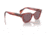 Ray-Ban RB0880S Sunglasses, Transparent Pink Frame, Dark Violet Polarized Lens, 49, RB0880S-6639AF-49
