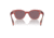 Ray-Ban RB0880S Sunglasses, Transparent Pink Frame, Dark Violet Polarized Lens, 49, RB0880S-6639AF-49