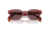 Ray-Ban RB0880S Sunglasses, Transparent Pink Frame, Dark Violet Polarized Lens, 49, RB0880S-6639AF-49
