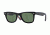 Ray-Ban RB2140F Sunglasses 1136-52 - Top Black On Texture Surf Frame, Green Lenses
