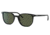 Ray-Ban RB2197F Elliot Sunglasses, Shiny Black Frame, Green Lens, Asian Fit, 54, RB2197F-901-31-54