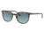 Ray-Ban RB2197F Elliot Sunglasses, Yellow/Blue Havana Frame, Blue Gradient Grey Lens, Asian Fit, 54, RB2197F-13563M-54