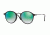 Ray-Ban RB2447F Sunglasses 901/4J-52 - Shiny Black Frame, Mirror Gradient Green Lenses