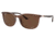 Ray-Ban RB4386F Sunglasses, Transparent Brown Frame, Polarized Brown Lens, Asian Fit, 55, RB4386F-6652AN-55