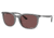 Ray-Ban RB4386F Sunglasses, Transparent Grey Frame, Polarized Dark Violet Lens, Asian Fit, 55, RB4386F-6650AF-55