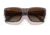 Ray-Ban RJ9287S Wayfarer Nomad Junior Sunglasses - Kids, Transparent Dark Brown Frame, Brown Gradient Lens, 48, RJ9287S-711513-48