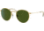 Ray-Ban RJ9547S Round Sunglasses - Kid's, Polarized, Legend Gold, Polar Green, 44, RJ9547S-286-2P-44