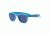 Real Kids Shades Neon Blue Square Flex Fit Frame with Blue Mirror Lens 2+, Unisex 2SURNBL