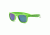 Real Kids Shades Neon Green Square Flex Fit Frame with Green Mirror Lens 4+, Unisex 4SURNGR