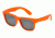 Real Kids Shades Neon Orange Square Flex Fit Frame with Silver Mirror Lens 7+, Unisex 7SURNOR