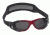 Real Kids Shades Xtreme Sports Sunglasses 3-7 Years - Red Matte Metallic &amp; Shiny Black w/ Black Mesh Band 37XTRSBLKRED