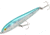 Rebel Lures Rebel Jumpin Minnow Topwater Bait, 4 1/2in, 1/2 oz, Floating, Silver/Blue, T2003S