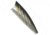 Rebel Lures Rebel P6001 Pop-R Topwater Bait, 2 1/2in, 1/4 oz, Floating, Silver/Black, P6001