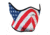 Red Rock Outdoor Gear Neoprene Half-Face Mask, USA Flag, 70-2005-11
